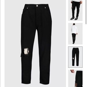 PLUS SIZE BUSTED KNEE SLIM FIT JEAN